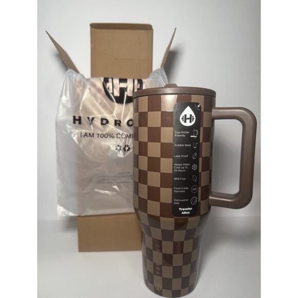 Hydrojug Fall Collection Autumn Checkers 40oz Traveler BNWT BNIB - Picture 1 of 8